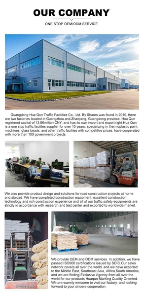Guangdong Hua Qun Traffic Facilities Co., Ltd. By Shares productielijn van de fabrikant
