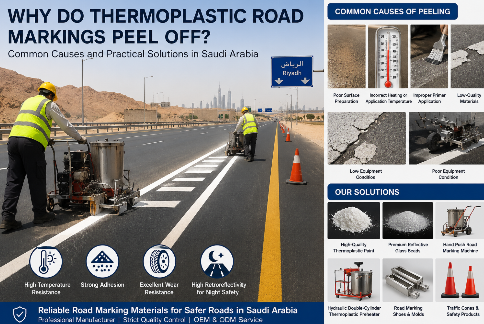 Laatste bedrijfsblogs Waarom laten thermoplastische wegmarkeringen los in Saoedi-Arabië? Veelvoorkomende oorzaken en praktische oplossingen