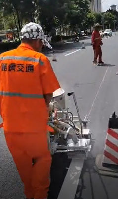 Spray 115kg Thermoplastic Road Line Painting Machine