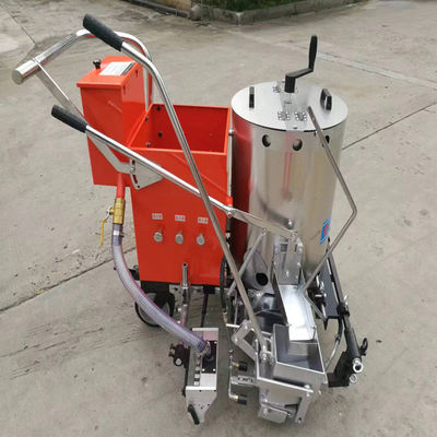 kopen Dubbele roestvrij staal CK308S handpush thermoplastische wegmarkering machine voor eenvoudige bediening online vervaardiging