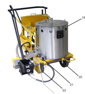 kopen Thermoplastische stoeprandmarkering apparatuur, thermoplastische weglijnmarkering machine online vervaardiging