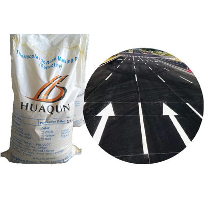 kopen Heet smelt thermoplastische wegmarkering met 180~220°C applicatietemperatuur, 25kg verpakking en reflecterende glaskralen online vervaardiging