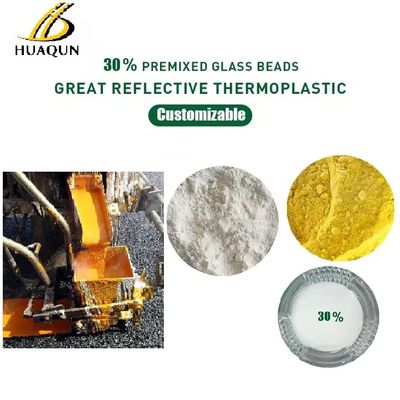 kopen Aanpasbare reflecterende warmsmeltlijnmarkeringsverf 30% glazen kralen Thermoplastische wegmarkeringsverf online vervaardiging