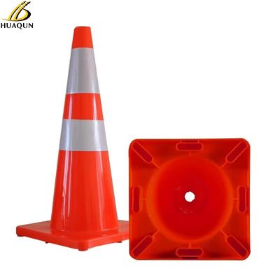 Kopen Flexible oranje snelweg kegels PVC aangepaste verkeerskegel voor effectieve waarschuwing online vervaardiging