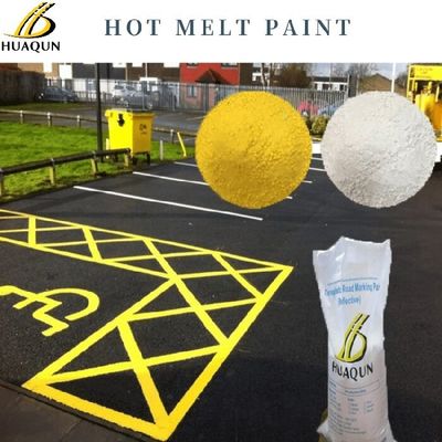 Kopen Hoge reflectieve prestaties thermoplastische wegmarkering verf geel en wit of op maat online vervaardiging