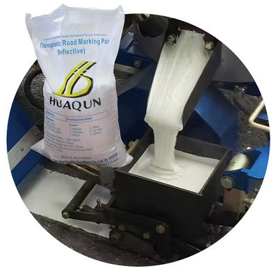 Kopen Smeltbare thermoplastische wegmarkeerverf witte kleur glad en vloeiend online vervaardiging