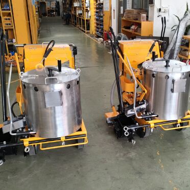 kopen Handdrukwegmarkeringsmachine voor thermoplastische poedercoatings online vervaardiging