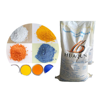 Hoog zichtbare thermoplastische wegmarkeringsverf Wit en geel